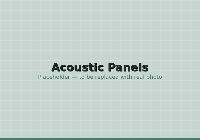 Acoustic PVC wall panels