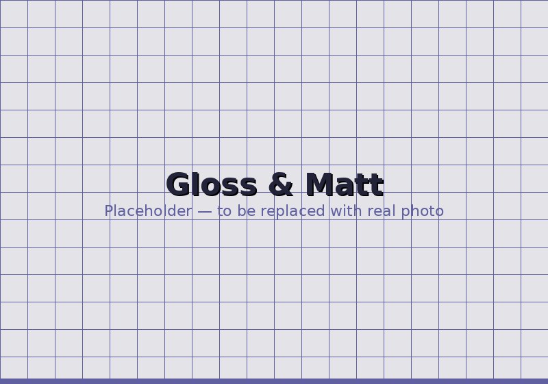Gloss and matt finish wall panels