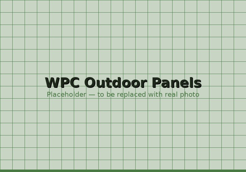 WPC outdoor panels